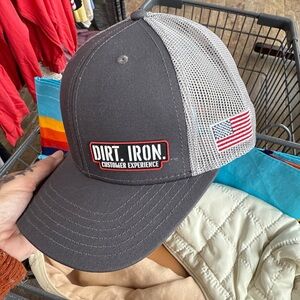 Caterpillar Dark Gray and White Trucker Hat